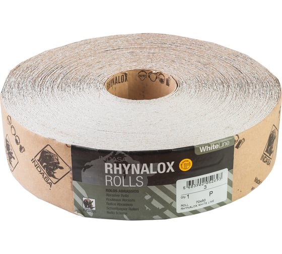 Рулон RHYNALOX (70 мм; 50 м; Р80) INDASA 00086