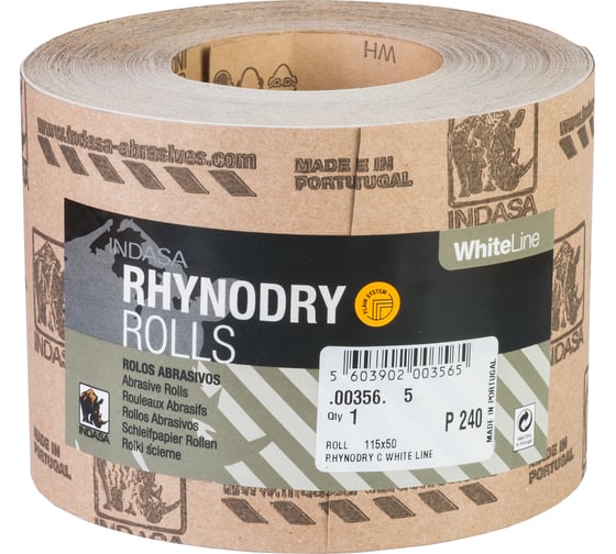 Рулон RHYNODRY (115 мм; 50 м; Р240) INDASA 00356 1