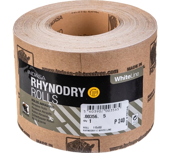 Рулон RHYNODRY (115 мм; 50 м; Р240) INDASA 00356