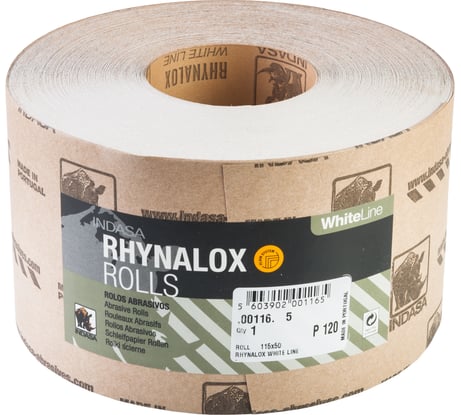 Рулон RHYNALOX (115 мм; 50 м; Р120) INDASA 00116