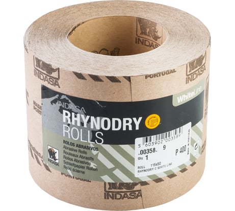 Рулон RHYNODRY (115 мм; 50 м; Р400) INDASA 00358