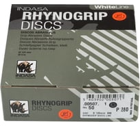 Круг RHYNOGRIP (50 шт; 125 мм; Р280; 8 отверстий) INDASA 00507