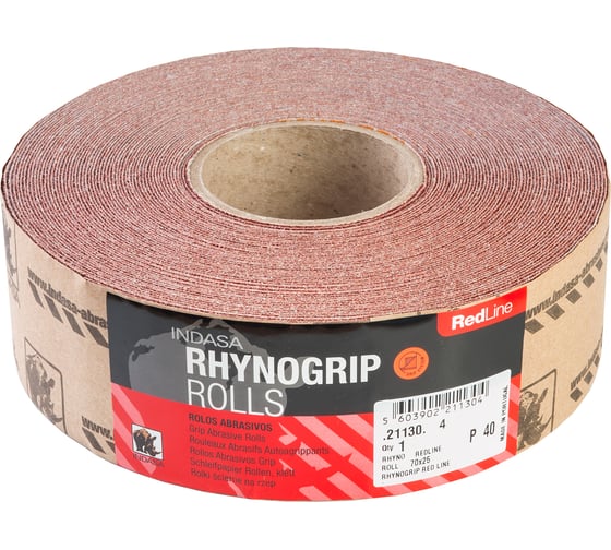 Рулон RHYNOGRIP (70 мм; 25 м; Р40) INDASA 21130 1