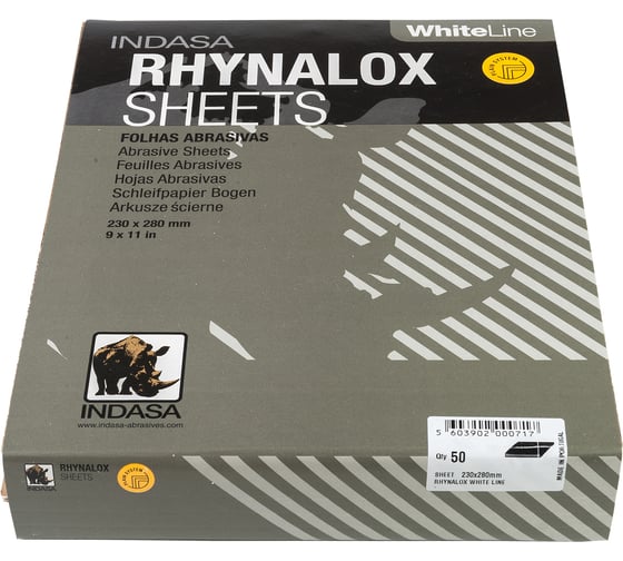 Лист RHYNALOX (50 шт; 230х280 мм; Р120) INDASA 00075 1