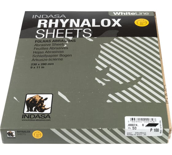 Лист RHYNALOX (50 шт; 230х280 мм; Р100) INDASA 00074 1