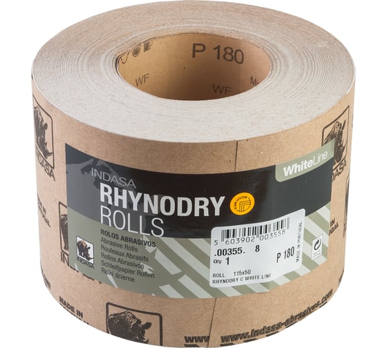 Рулон RHYNODRY (115 мм; 50 м; Р180) INDASA 00355 1