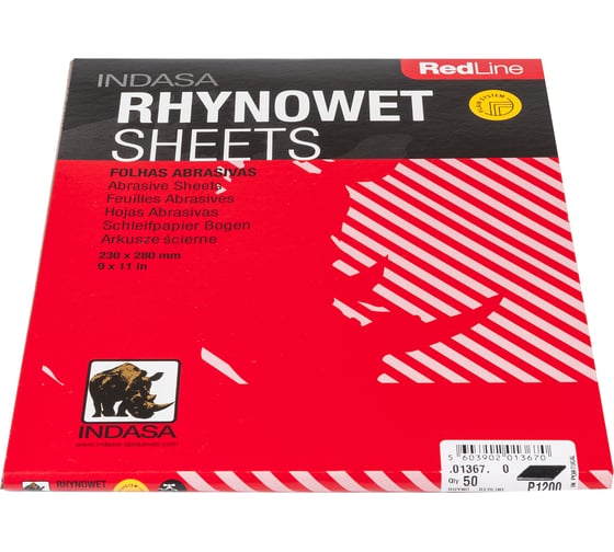 Лист RHYNOWET (50 шт; 230х280 мм; Р1200) INDASA 01367 1