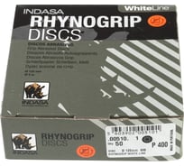 Круг RHYNOGRIP (50 шт; 125 мм; Р400; 8 отверстий) INDASA 00510