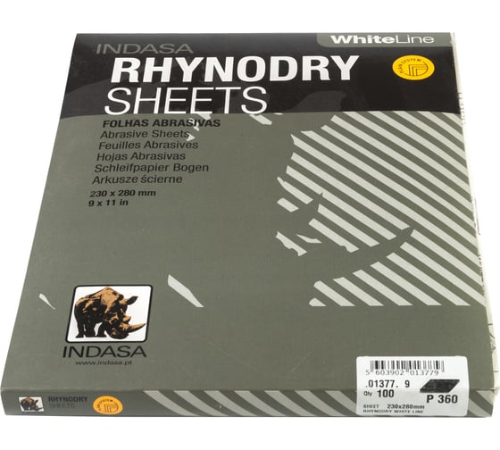 Лист RHYNODRY (100 шт; 230х280 мм; Р360) INDASA 01377 1