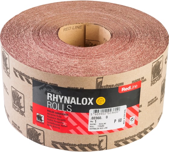 Рулон RHYNALOX (115 мм; 50 м; Р60) INDASA 02360 1