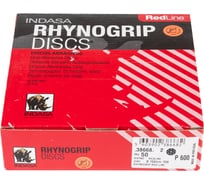 Круг RHYNOGRIP (50 шт; 150 мм; Р600; 15 отверстий) INDASA 38668