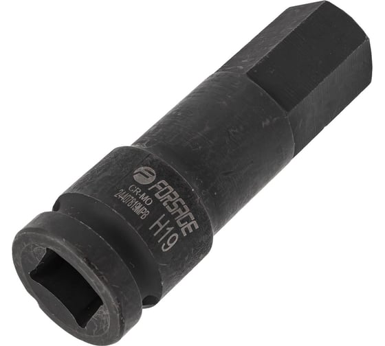 Головка-бита 6-гранная ударная Forsage 19 мм, 1/2" F-24407819MPB(56145)