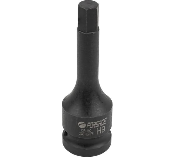 Головка-бита 6-гранная ударная Forsage 9 мм,1/2" F-24407809MPB(56137)