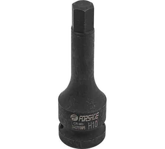 Головка-бита 6-гранная ударная Forsage 10 мм, 1/2" F-24407810MPB(56138)