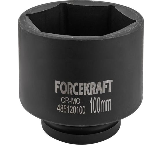Головка ударная Forsage глубокая 1", 100 мм, 6 граней, F-485120100(57487) 1