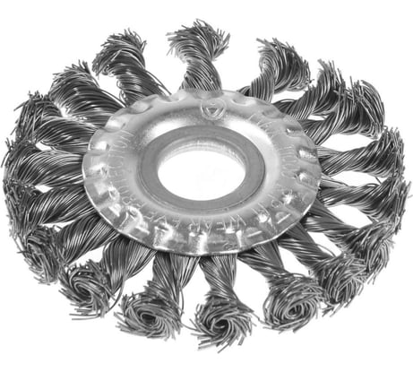 Щетка металлическая плоская (100х22 мм; крученая проволока) для УШМ LOM 2767945