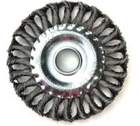 Щетка дисковая для УШМ МАНКОР 125x22мм, витая B.T.125.22