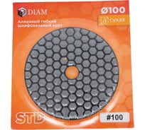 Алмазный гибкий шлифовальный круг АГШК Diam 100 мм, № 100 STD (Сухая) 000141