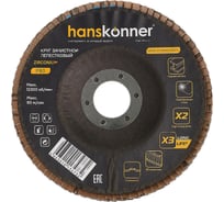 Зачистной круг лепестковый Hanskonner H9010-01-125x22-80ZTC