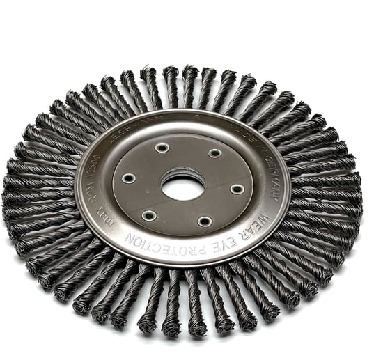 Щетка дисковая жгутовая Lessmann Д178х6х22,2х0,5мм, сталь, 48 жгутов 475201KB