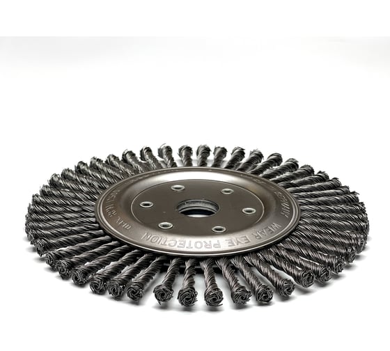Щетка дисковая жгутовая Lessmann Д178х6х22,2х0,5мм, сталь, 48 жгутов 475201KB