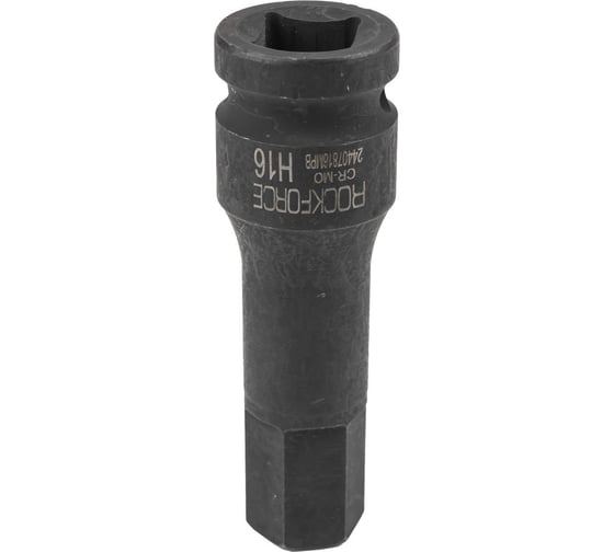 Головка-бита 6-гранная Rockforce ударная, 16мм, 1/2"DR RF-24407816MPB(56196)