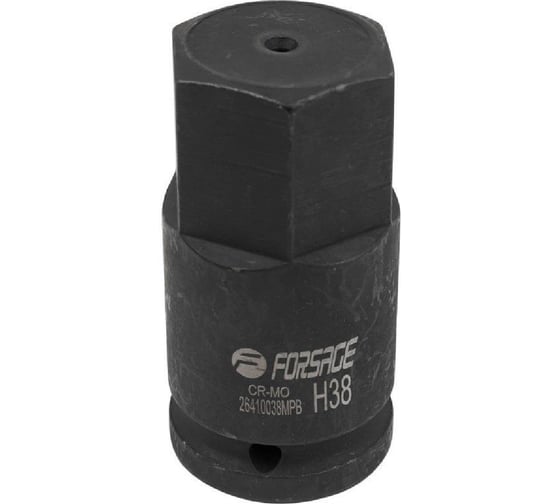 Головка-бита ударная 6-гранная Forcekraft 38 мм, 3/4"DR FK-26410038MPB(28163)