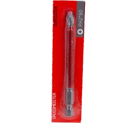 Бита PH2, 90 мм для шуруповерта GROSSMEISTER 024011004