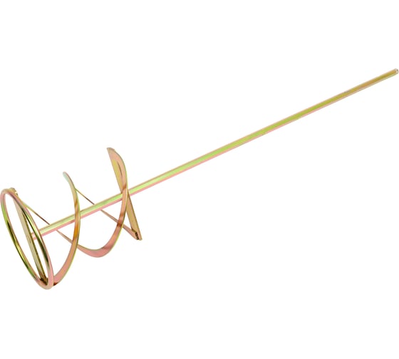 Насадка - миксер MIXIZH "снизу-вверх" 120x600 мм, оцинкованный для красок и штукатурных смесей, шестигранный хвостовик (02-12-60) 1