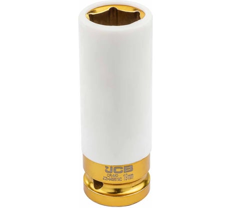 Головка глубокая JCB  19 мм, 1/2DR, с пластиковым защитным кожухом для литых дисков JCB-4458519C(59525)