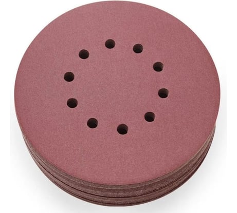 Шлифовальные круги Vitatools 225 мм, для жирафа, Р180, 10 шт, 10 отверстий R-225-P180-10-10