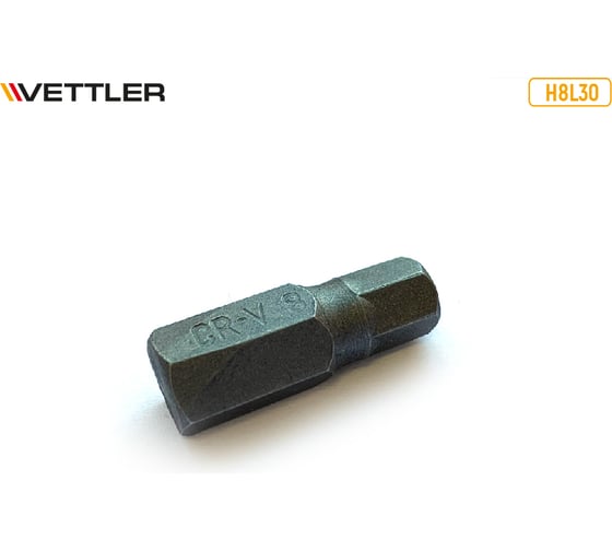 Бита вставка VETTLER шестигранная 8мм, 3/8, длина 30мм H8L30