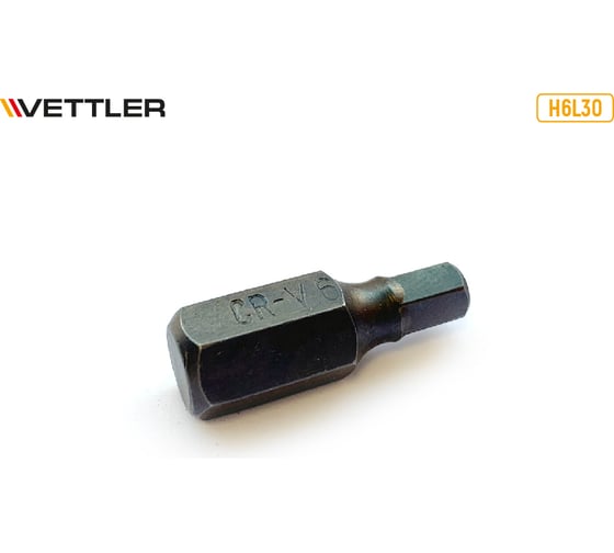 Бита вставка VETTLER шестигранная 6мм, 3/8, длина 30мм H6L30