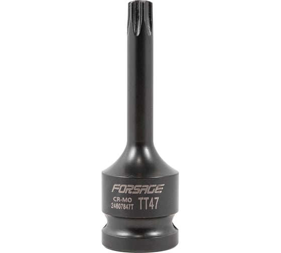 Головка-бита TORX ударная Forsage TH47 с отверстием, 1/2 F-24607847T(47989) 1