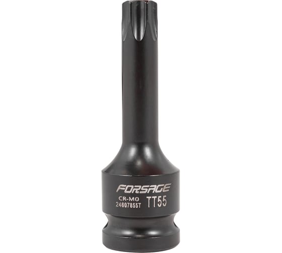 Головка-бита TORX ударная Forsage TH55 с отверстием, 1/2 F-24607855T(47991) 1