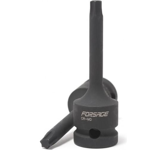 Головка-бита TORX ударная Forsage TH45 с отверстием, 1/2 F-24607845T(47264) 1