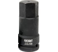 Головка-бита ударная 6-гранная Forcekraft 34 мм, 3/4"DR FK-26410034MPB(28161)