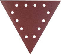 Треугольник шлифовальный на липучке PATRIOT 285 мм, 12 отверстий, Р180, 10 шт 820010315