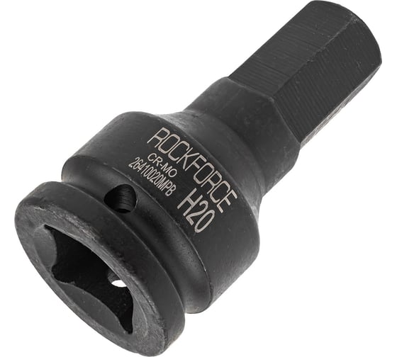 Головка-бита 6-гранная Rockforce ударная, 20мм, 3/4"DR RF-26410020MPB(57155)