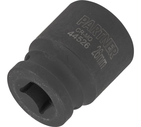 Головка 6-гранная Partner ударная, 26мм, 1/2"DR PA-44526(59031)