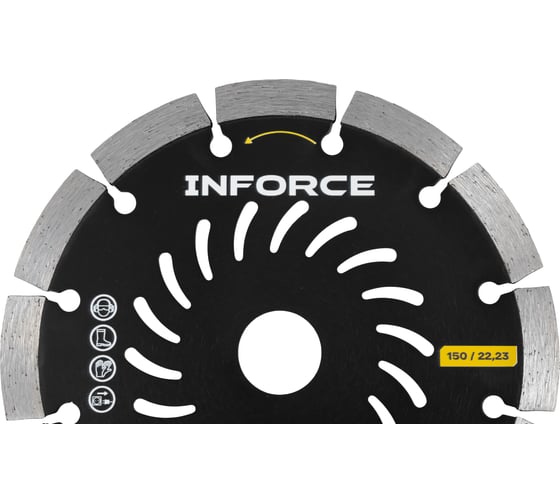 Диск алмазный отрезной по железобетону 150x22,23 Inforce 11-01-5101