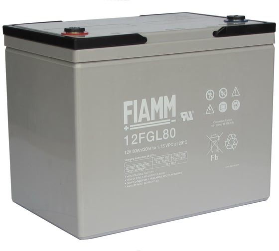 Батарея аккумуляторная (12 В; 80 Ач) FIAMM 12FGL80