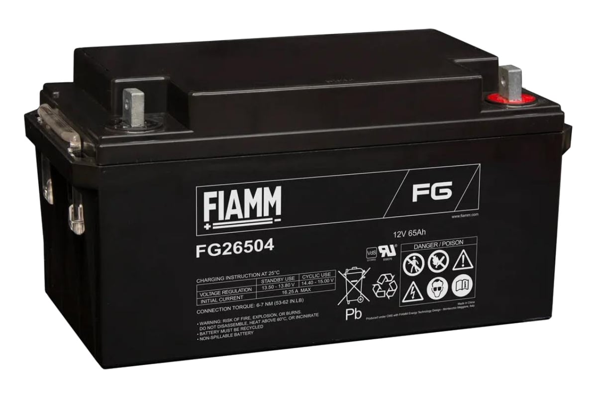 Батарея аккумуляторная (12 В; 65 Ач) FIAMM FG26504 - выгодная цена .