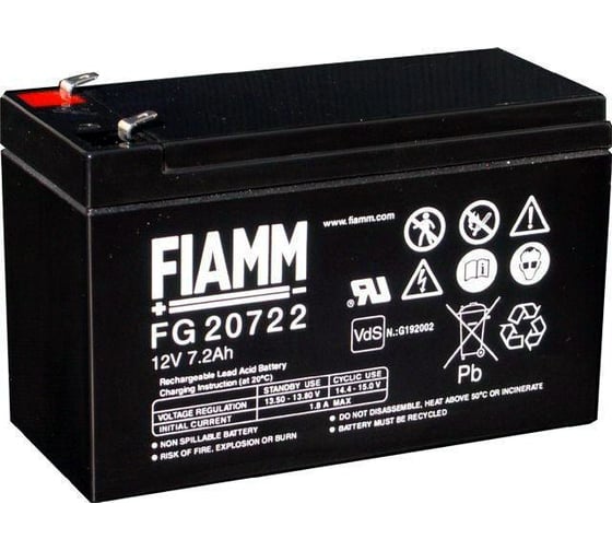 Батарея аккумуляторная (12 В; 7.2 Ач) FIAMM FG20722