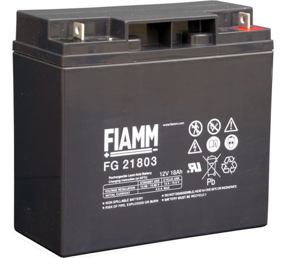 Батарея аккумуляторная (12 В; 18 Ач) FIAMM FG21803