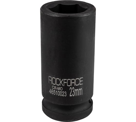 Головка 6-гранная Rockforce ударная, глубокая, 23мм, 3/4"DR RF-46510023(57516) 1