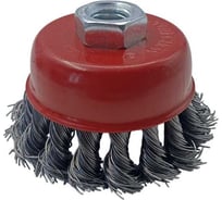 Щетка чашечная ADMIRAL STARS 65мм, 0.5мм, жгутированная стальная проволока 54356681