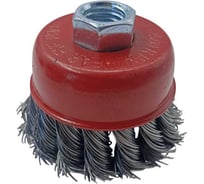 Щетка чашечная ADMIRAL STARS 75мм, 0.5мм, жгутированная стальная проволока 54359145