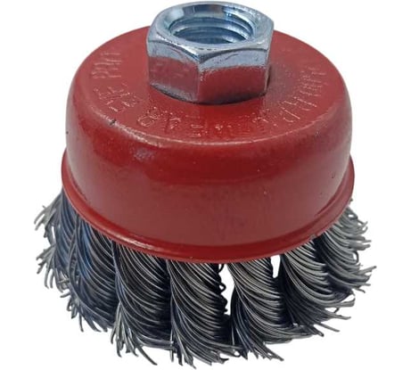 Щетка чашечная ADMIRAL STARS 75мм, 0.5мм, жгутированная стальная проволока 54359145