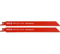 Полотно для сабельной пилы YATO BIMET-10TPI-225ММ YT-33933 361533933 092 1